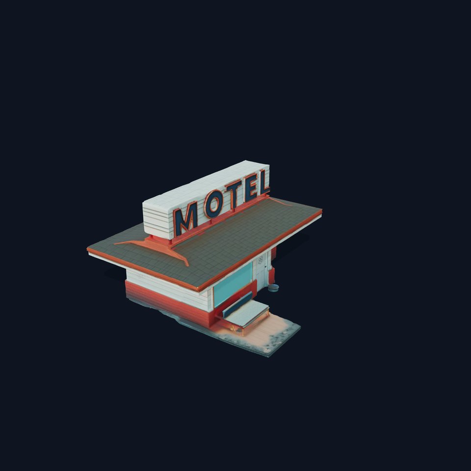 Vintage Roadside Motel model pack